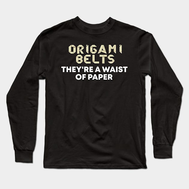 Origami belt Long Sleeve T-Shirt by plaicetees